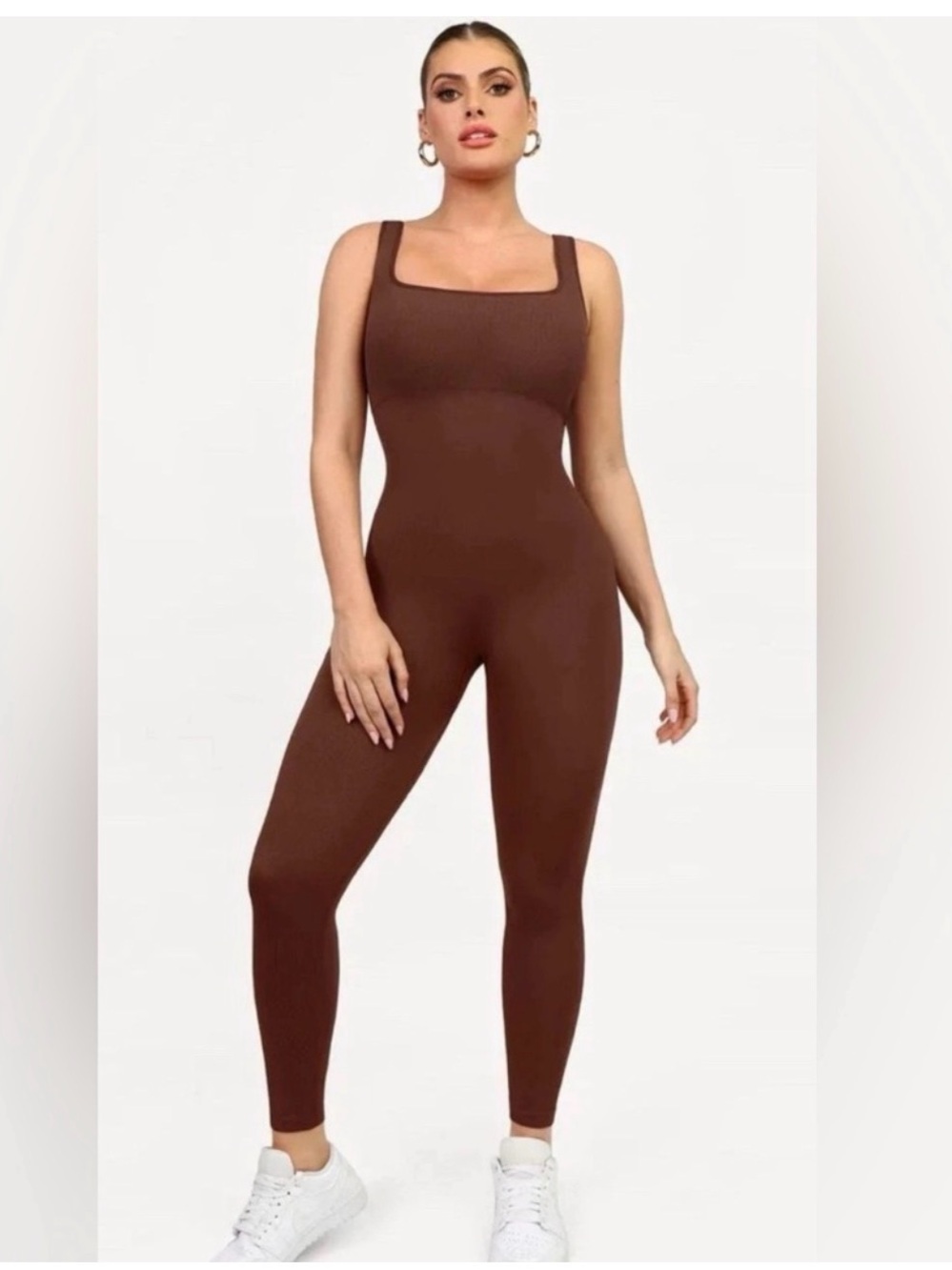 🤎 Popilush Women’s Brown Jumpsuit – Size M NWT